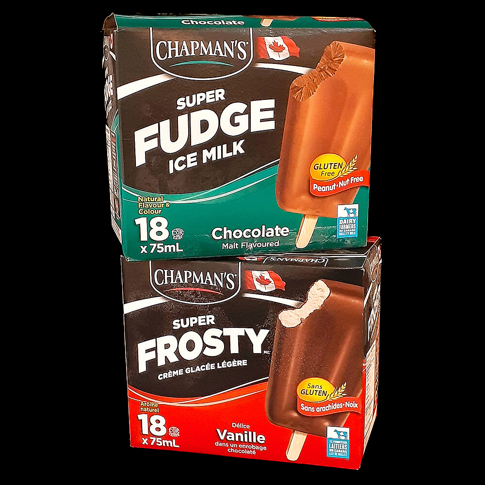 Chapman's - Super Fudge Ice Milk Bars Chocolate