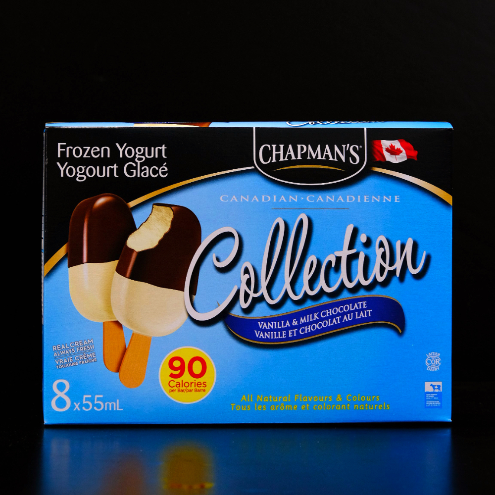 Chapmans Ice Cream Canadian Collection Bars Cookies & Cream & Milk